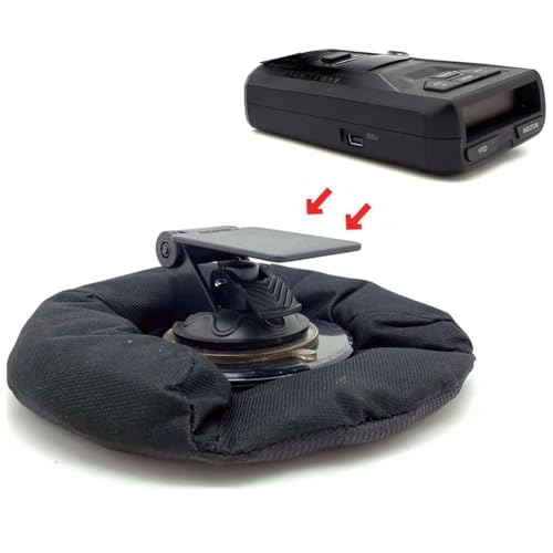 ChargerCity Car Dashboard Platform Beanbag & Suction Cup Mount for Radar Detector Escort Passport 9500 Max 4 360 360c EX MKII iX Uniden R3 R7 R8 R9 DFR Radenso XP SP DS1 Cobra RAD 700i - Image 4
