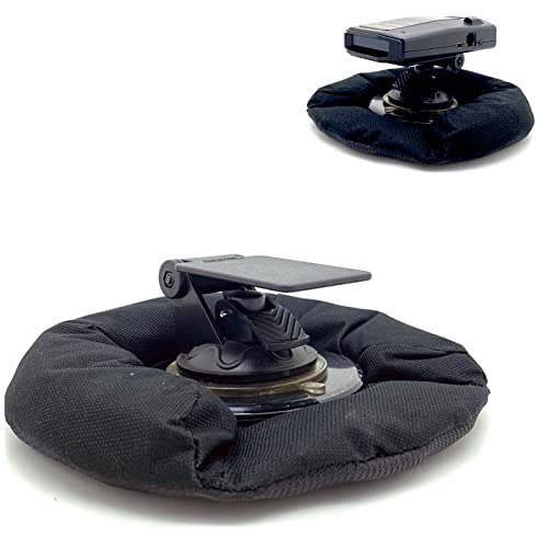 ChargerCity Car Dashboard Platform Beanbag & Suction Cup Mount for Radar Detector Escort Passport 9500 Max 4 360 360c EX MKII iX Uniden R3 R7 R8 R9 DFR Radenso XP SP DS1 Cobra RAD 700i - Image 1