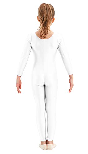 Kepblom Girls Scoop Neck Long Sleeve Unitard Bodysuit Dancewear For Child - Image 4