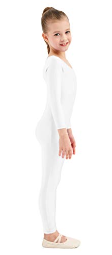 Kepblom Girls Scoop Neck Long Sleeve Unitard Bodysuit Dancewear For Child - Image 3