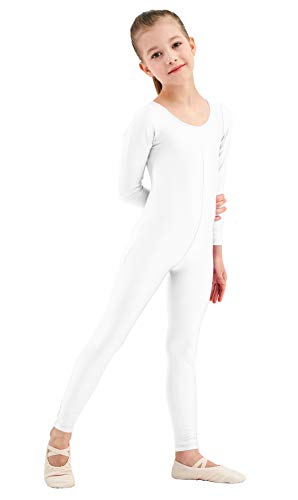 Kepblom Girls Scoop Neck Long Sleeve Unitard Bodysuit Dancewear For Child - Image 5