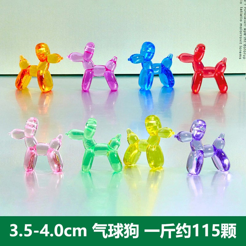 Cartoon Gyro Gemstone Kids Toy Balloon dog (about 115 pieces) - Image 1