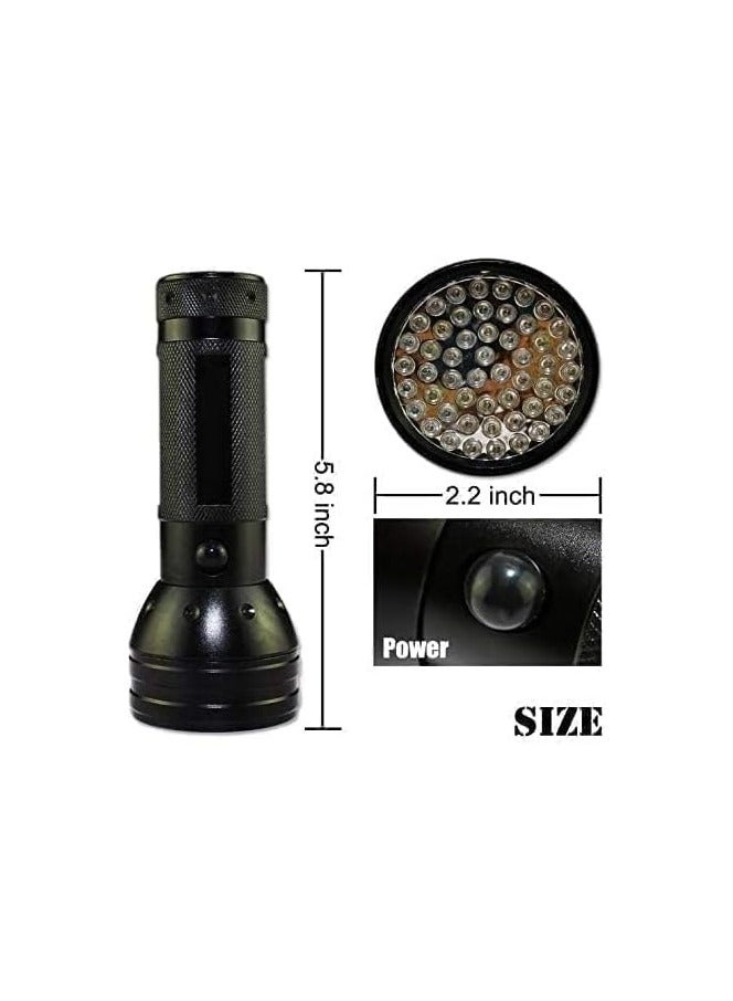 51 LED UV Ultraviolet Black Light Detector for Dog Urine Pet Stains and Bed Bug - Image 2