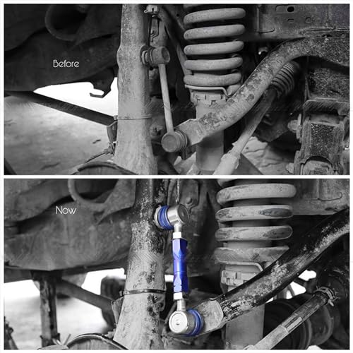 JS SUPER WORK 2Front Adjustable Sway Bar End Links Kit Fit for TOYOTA FJ CRUISERFORTUNERHILUXLAND CRUISER PRADO 120LAND CRUISER PRADO 150Lexus GX470 748984 InchM10 Stud with 12 mm Spacer Washer - Image 3