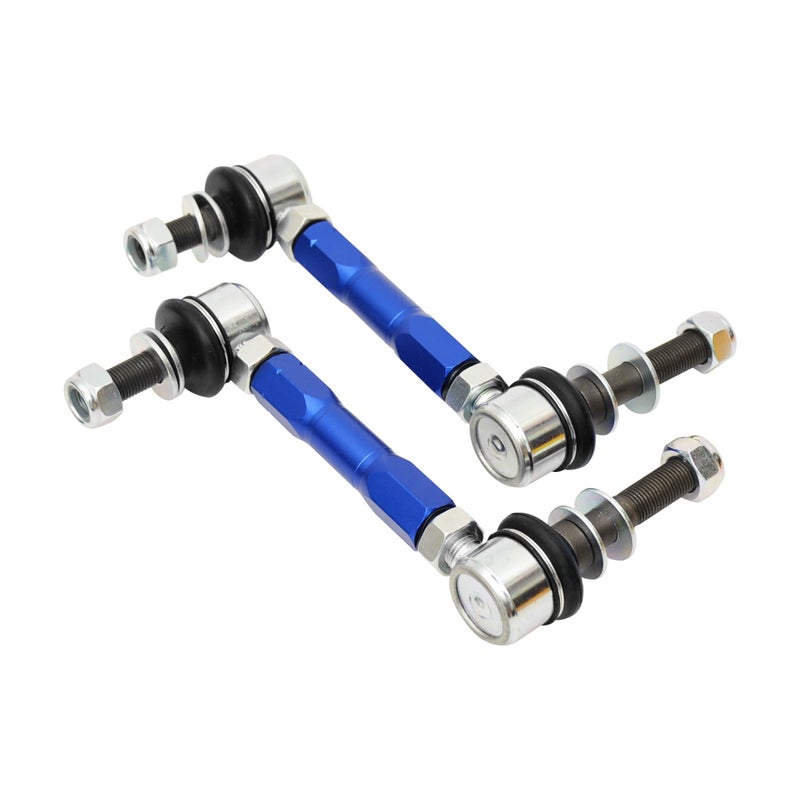 JS SUPER WORK 2Front Adjustable Sway Bar End Links Kit Fit for TOYOTA FJ CRUISERFORTUNERHILUXLAND CRUISER PRADO 120LAND CRUISER PRADO 150Lexus GX470 748984 InchM10 Stud with 12 mm Spacer Washer - Image 2