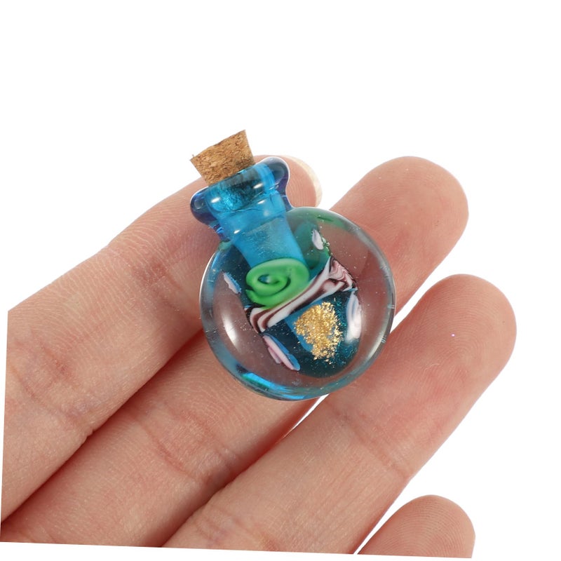 Glass Oil Bottle Diffuser Pendant Necklace for Women Girls Perfume Holder - Image 4