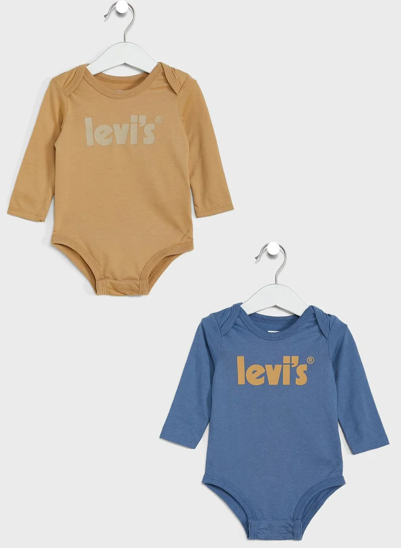 Levi's Kids 2 Pack Logo Bodysuits