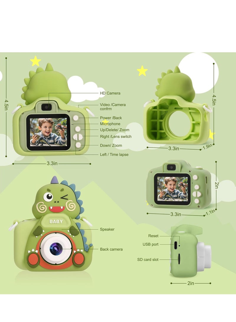 Generic Kids Camera 48MP and 1080P HD Digital Selfie Video Camera for Kids Age 3-12 Year Old Boys and Girls　IPS Screen with 32GB SD Card Digital Camera for Kids  - Image 3