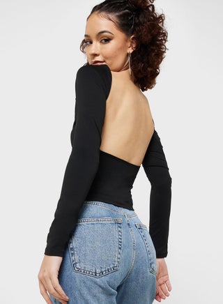 Cutout Back Top