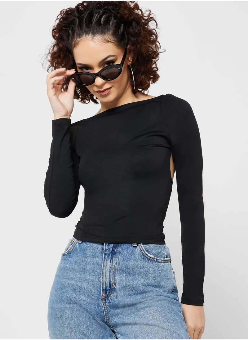 Ginger Cutout Back Top
