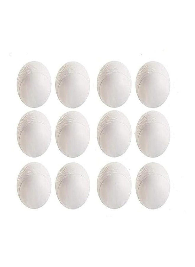 STEFFER 80 gm Heavy Plastic Cricket Training White Balls for Indoor and Outdoor Cricket Game (Pack of 12) - Image 2