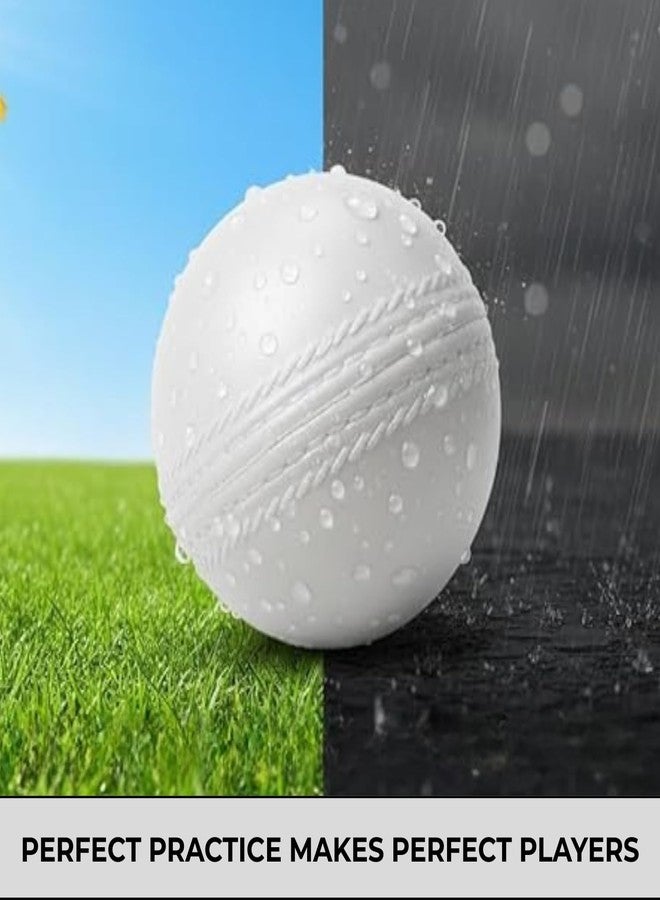 STEFFER 80 gm Heavy Plastic Cricket Training White Balls for Indoor and Outdoor Cricket Game (Pack of 12) - Image 4