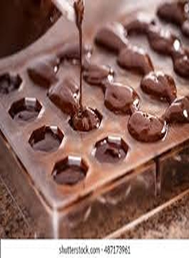 Kosh Perfect Small Thin Flexible Multi Color Silicone Ice Cube Candy Soap Jelly Chocolate Making Mould -(Random Design)(Any 4 Chocolate) - Image 4
