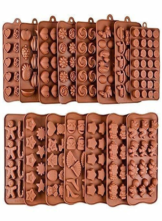 Kosh Perfect Small Thin Flexible Multi Color Silicone Ice Cube Candy Soap Jelly Chocolate Making Mould -(Random Design)(Any 4 Chocolate) - Image 1