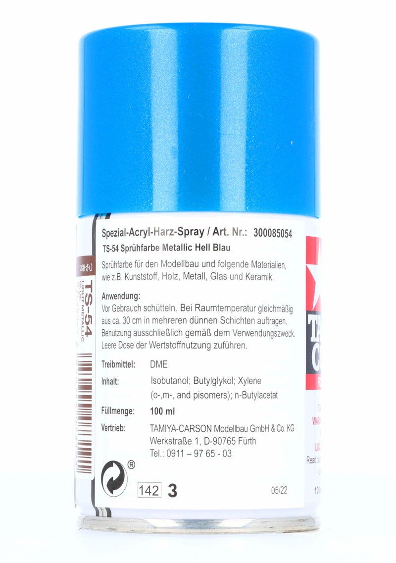 TAMIYA Spray Lacquer TS-54 Metallic Blue TAM85054 Lacquer Primers & Paints - Image 4