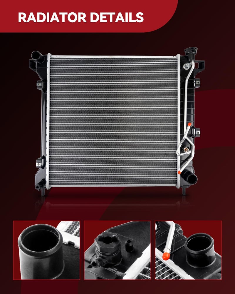 AUTOSITY CU2922 Radiator, Compatible with 2006-2011 Civic, Aluminum Automotive Replacement Radiator - Image 2