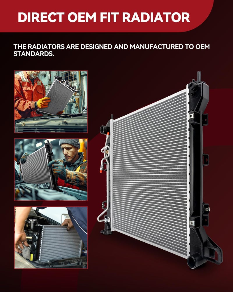 AUTOSITY CU2922 Radiator, Compatible with 2006-2011 Civic, Aluminum Automotive Replacement Radiator - Image 5