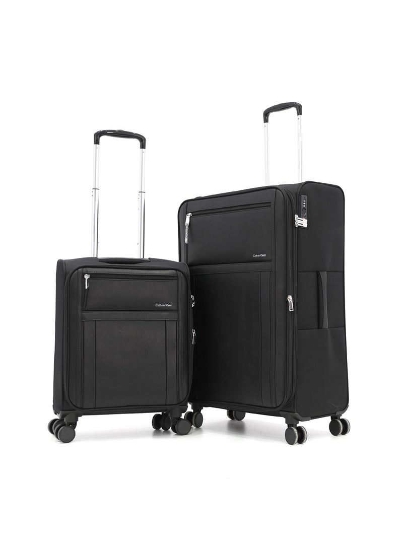 Calvin Klein 2-Piece Softshell Spinner Luggage Set | Lightweight, Flexible Packing for Smart Travelers - Image 1