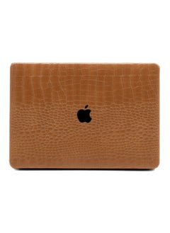 Generic For Apple Notebook Protective Case Macbook Protective Case Crocodile Pattern Skin Shell Mac Air13.3-Color:Large Grain Crocodile-light Brown-Applicable Model:Hollow Out 2016 Pro15.4(A1707/A1990)  - Image 1