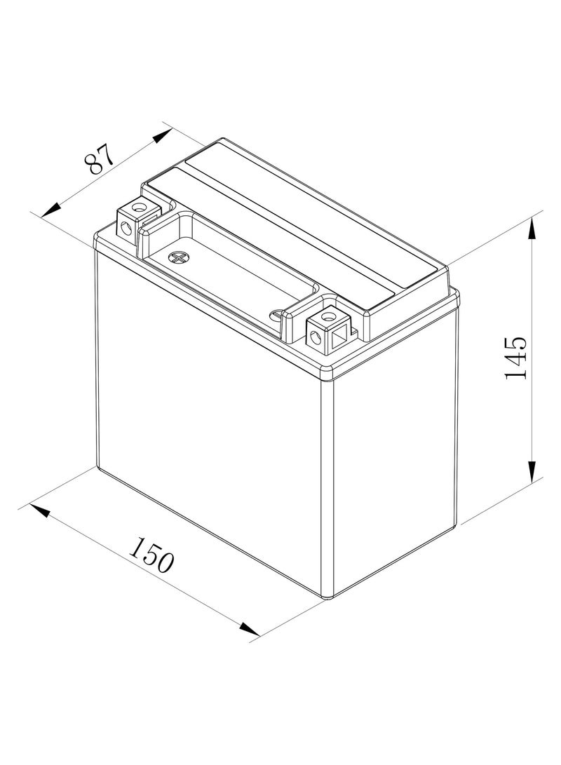 BOSCH Bosch FA106 AGM Motorcycle Battery 12 V 200 A 12 Ah Suitable for Motorcycles, Motorcycles, Enduros, Scooters, Quads, Jet Skis - Compatible M6018, BTX14-BS, BTX14 - Image 5