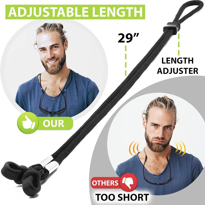 SIGONNA Eyeglasses String Holder Strap Cord - Eyeglass Chain for Men Women - Glasses Lanyard Holders Around Neck Sports - Image 5