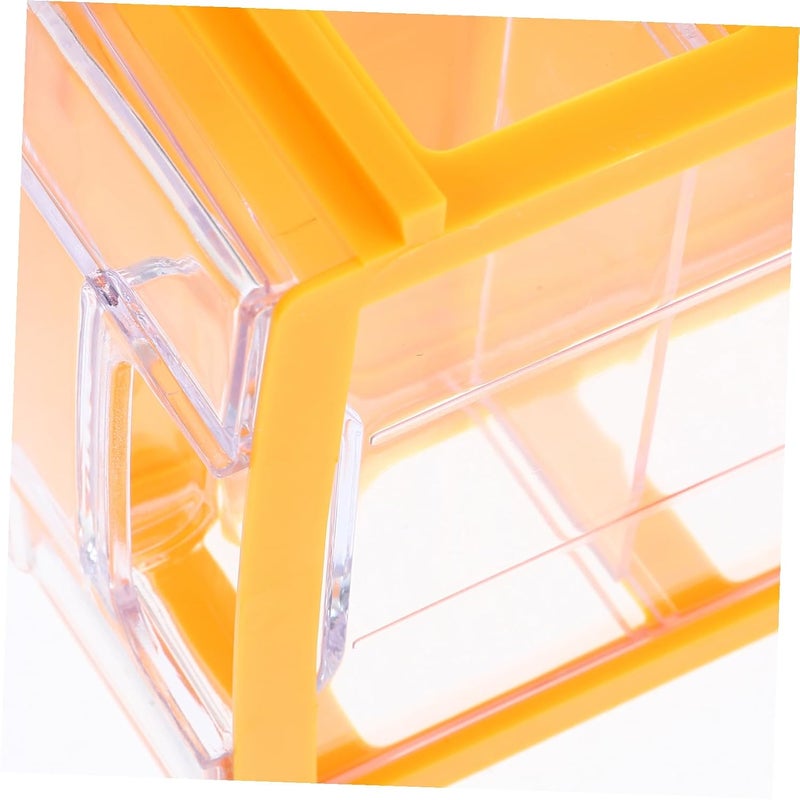 Light sturdy raw material PartyKindom Plastic Craft Storage Modular Drawer Organizer Card Storage Box Hardware Craft Drawer Fault optimized construction - Image 3