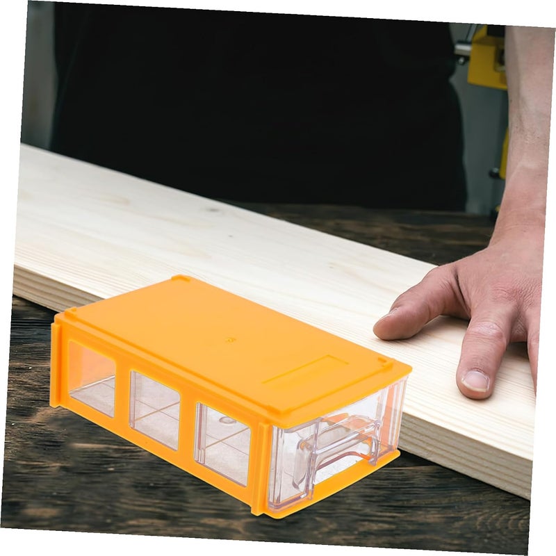 Light sturdy raw material PartyKindom Plastic Craft Storage Modular Drawer Organizer Card Storage Box Hardware Craft Drawer Fault optimized construction - Image 5