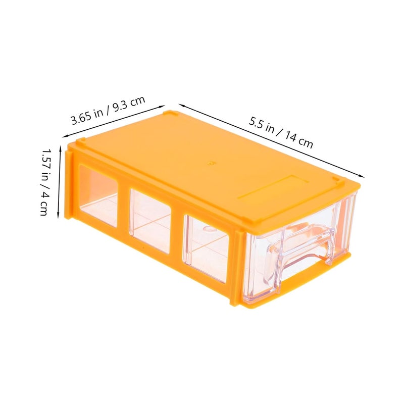 Light sturdy raw material PartyKindom Plastic Craft Storage Modular Drawer Organizer Card Storage Box Hardware Craft Drawer Fault optimized construction - Image 2