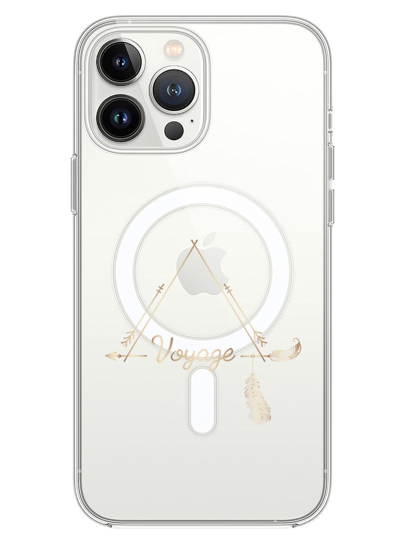 Theodor Magnetic Case for iPhone 14 Pro Max 6.7-inch Compatible with MagSafe Wireless Charging, Shockproof Phone Bumper Cover Voyage - Image 1