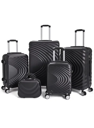 LIMRA Travel Bags From limra it consists of 5 luggage bags with a modern design and a solid black color