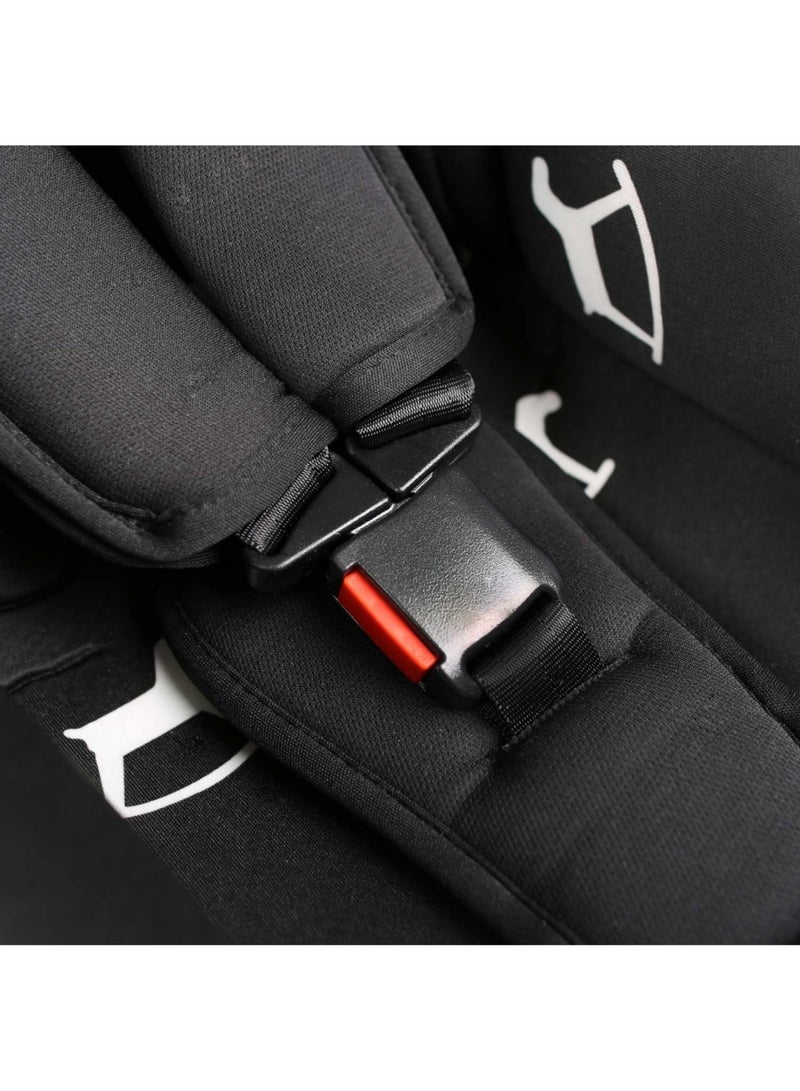 Portable Baby Car Seat Padded Soft Material Three Point Harness Ergonomic Design with Carrier Washable from Birth to 15 Months