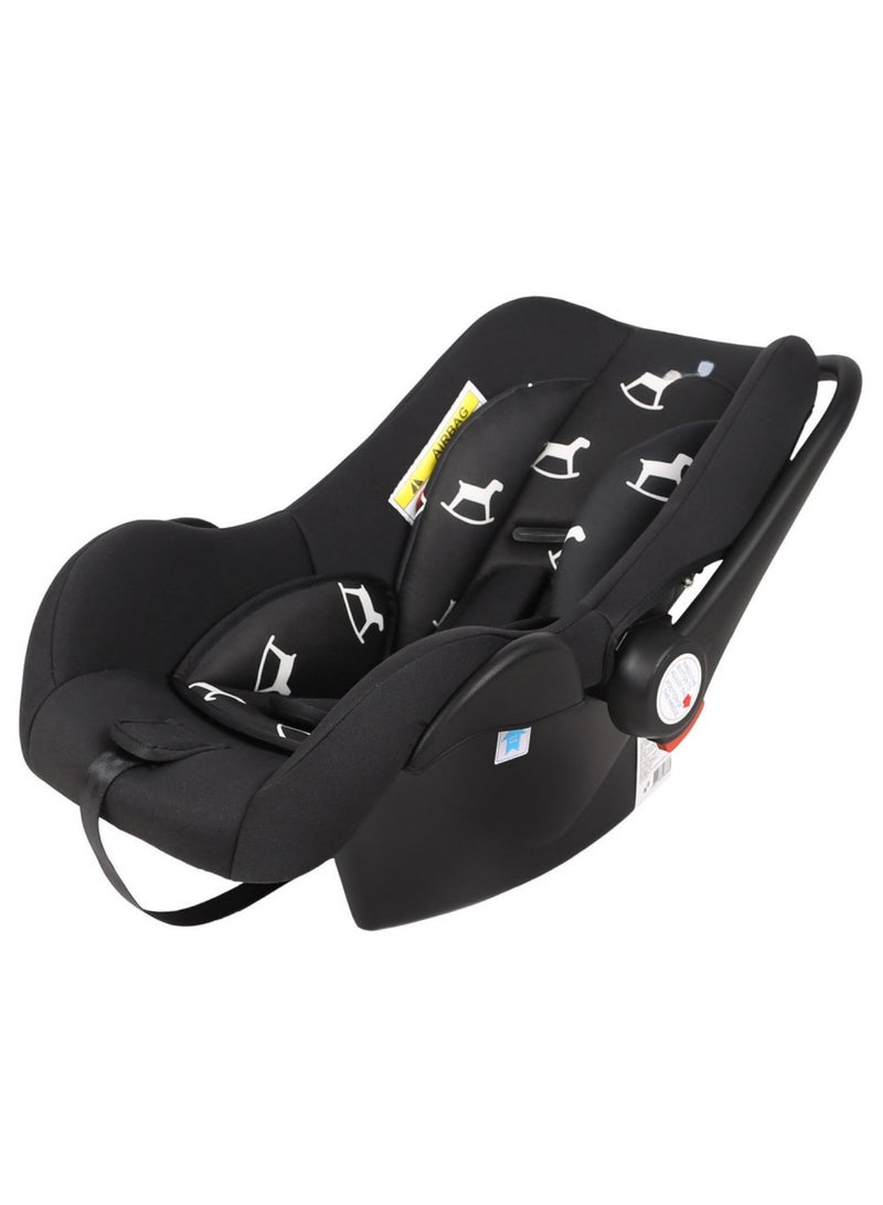 Portable Baby Car Seat Padded Soft Material Three Point Harness Ergonomic Design with Carrier Washable from Birth to 15 Months