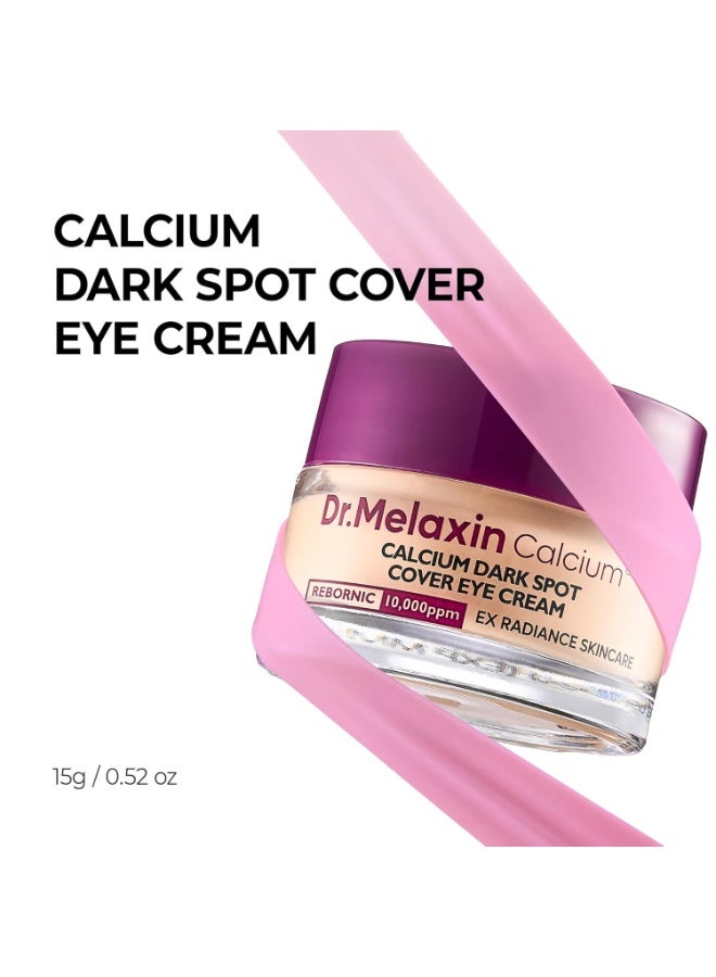 دكتور ميلاكسين كريم عيون Dr.Melaxin Calcium Dark Spot Eye Cream – كريم مخصص لمنطقة تحت العين يحتوي على النياسيناميد وكالسيوم غلوكونات للمساعدة في تحسين مظهر الهالات السوداء، وانتفاخ تحت العين، والترهّل.  يدعم أيضاً مكوّن Hydrolyzed Elastin EX Volume Firming لتحسين مرونة البشرة ومنحها مظهراً أكثر امتلاءً وشدّاً.  الحجم: 15 غرام. - Image 3