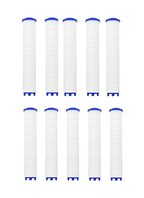 Shower Head Filter 10 Pack PP Cotton Filter Cartridge Detachable Propeller Hydro Jet Shower Head Filter Shower Filters For Filtered Showerheads