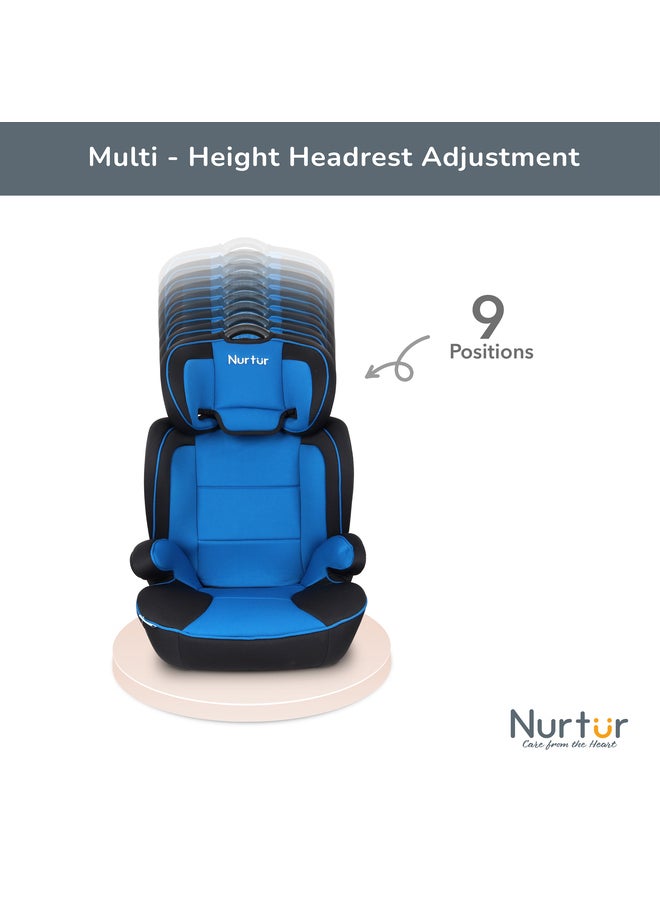 Nurtur Jupiter BabyKids 3in1 Car Seat Booster Seat Adjustable Backrest Extra Protection 5Point Safety Harness 9 months to 12 years Upto 36kg Official Product  - Image 4