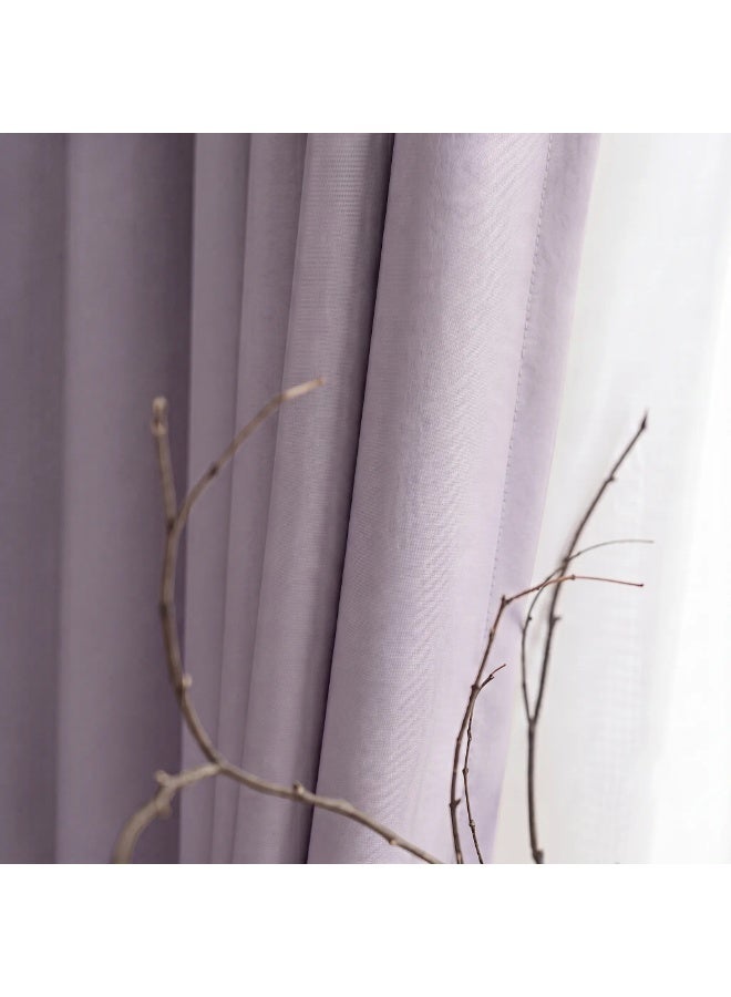 Amali Blackout Plain Curtains 274 cm x 127 cm - 2 Panels, 100% Polyester, Grommet Top, Thermal Insulated, Noise Reducing, Light Blocking - Image 3