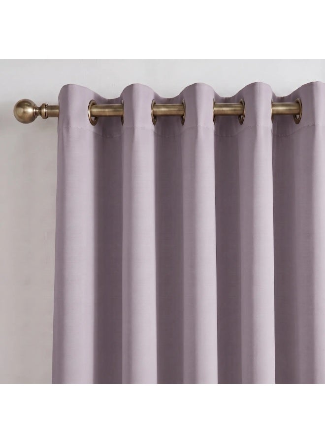 Amali Blackout Plain Curtains 274 cm x 127 cm - 2 Panels, 100% Polyester, Grommet Top, Thermal Insulated, Noise Reducing, Light Blocking - Image 4