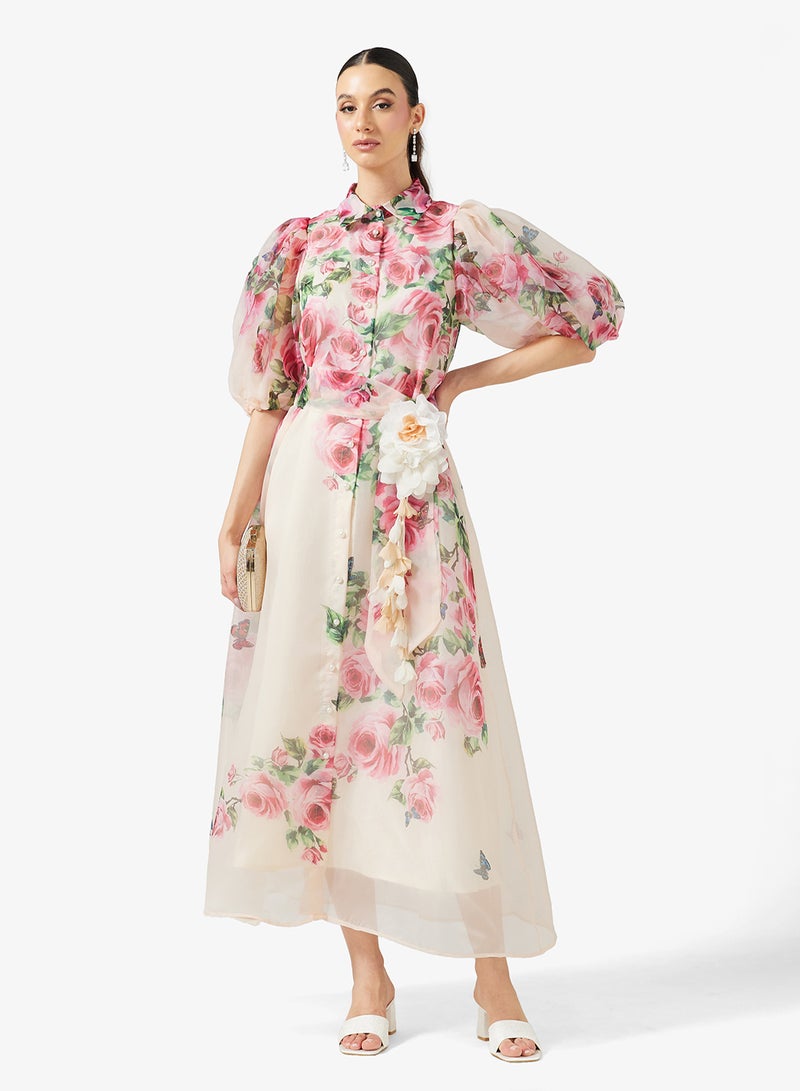 Khizana Floral Print Dress - Image 1