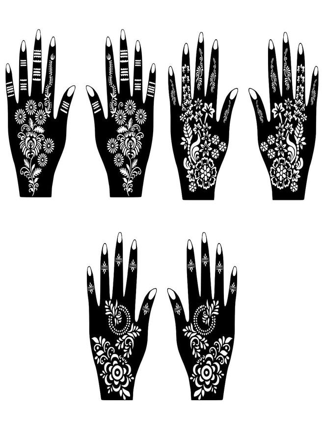 VANVATI Fast Peel Mehndi Stencil Sticker With Floral Work For Functions & Events - Image 3