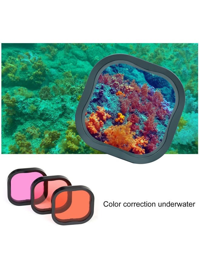 GEPULY Waterproof Case for GoPro Hero 8 Black with 4-Pack Dive Filter, 60M Underwater Diving Housing Case with Red, Light Red, Magenta, Close-up Filters for GoPro Hero 8 Black Camera  - Image 5