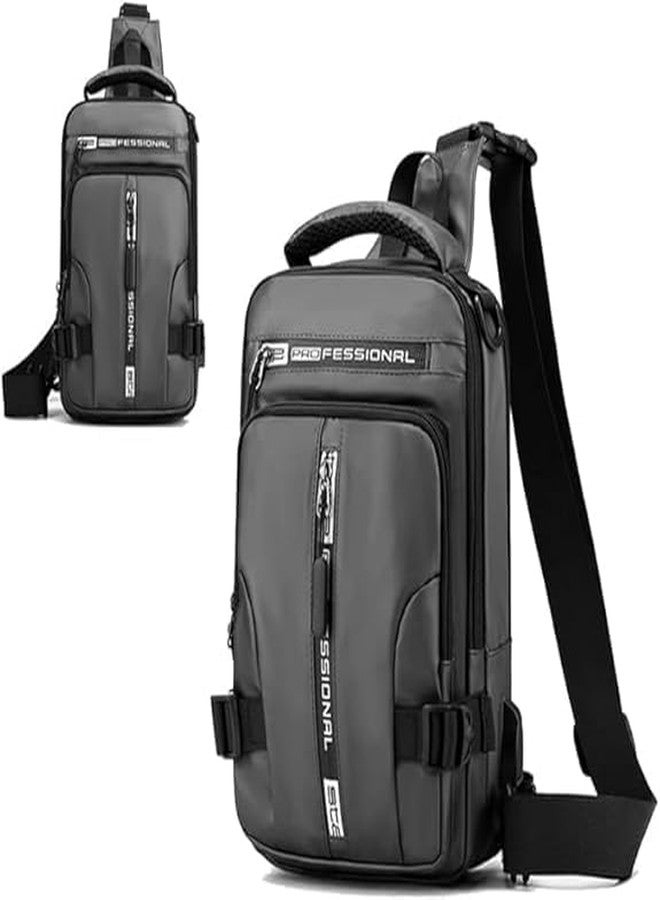 ABUDIT Sling Cross Backpack Bag With USB Charging Port | Men&Women Shoulder Crossbody Waterproof bag,Chest Bag | Travel Accessories waist bag - Image 3