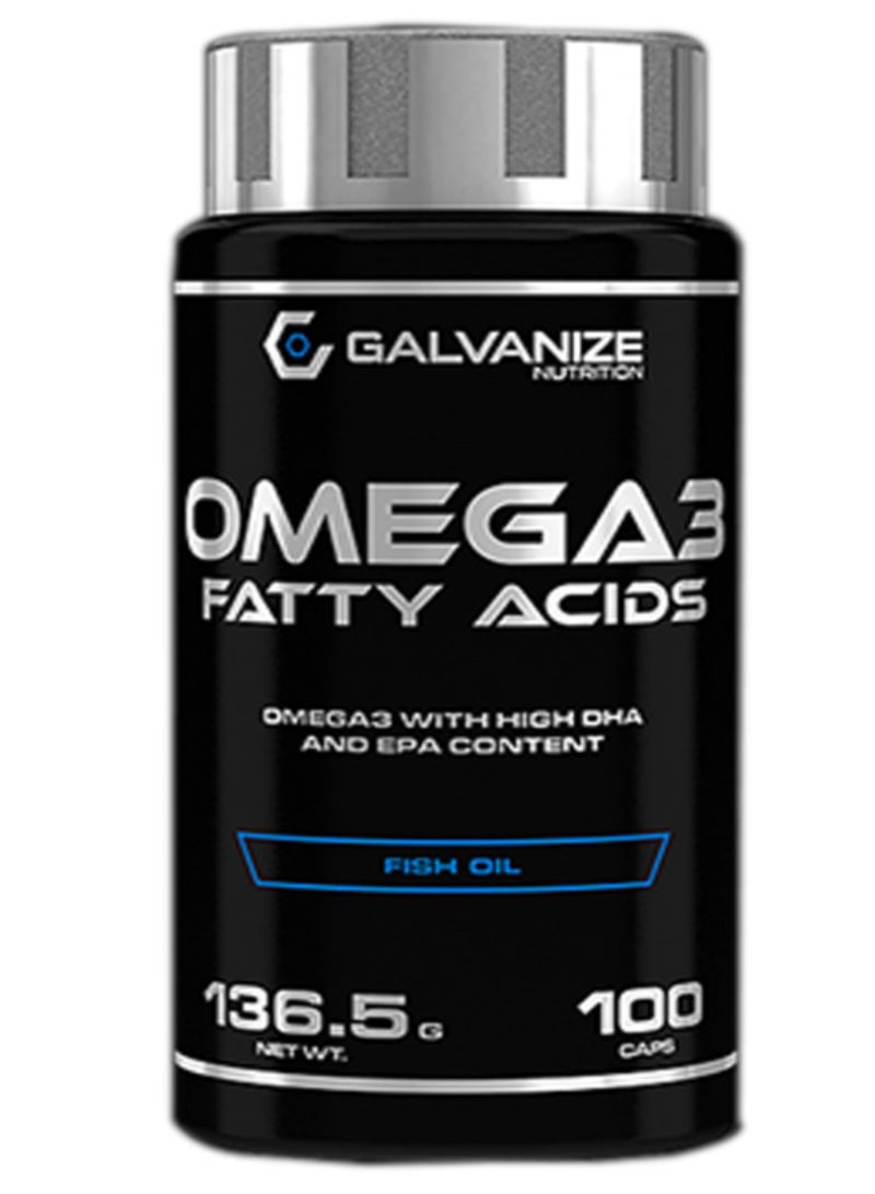 GALVANIZE NUTRITION Omega 3 Fish oil, 100 Capsules  - Image 1
