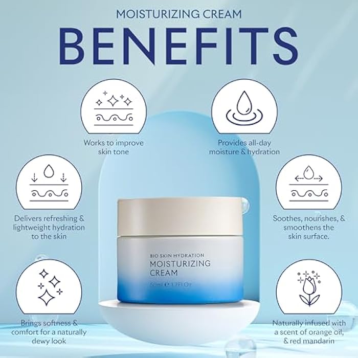SEACRET Minerals Bio Skin Hydration Face Cream, A Rich Face Moisturizer Enriched with Dead Sea Minerals for Maximum Nourishment, Gel Cream, 1.7 Fl Oz / 50 ml - Image 2