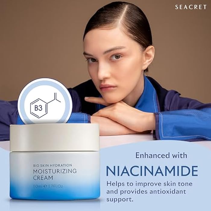 SEACRET Minerals Bio Skin Hydration Face Cream, A Rich Face Moisturizer Enriched with Dead Sea Minerals for Maximum Nourishment, Gel Cream, 1.7 Fl Oz / 50 ml - Image 4