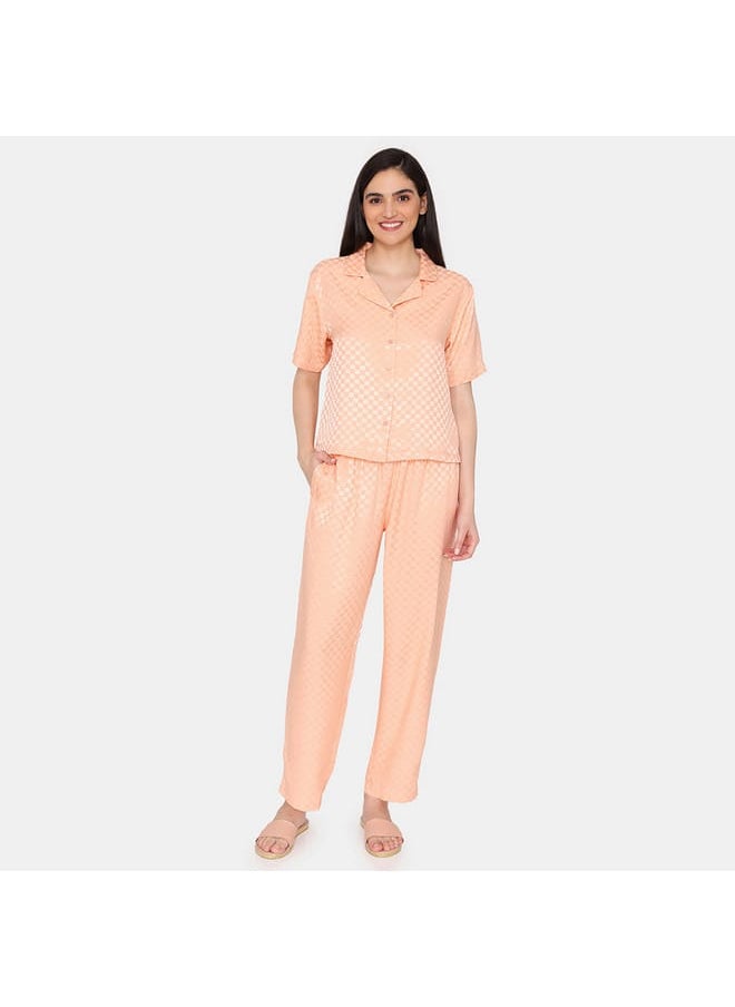 zivame Zivame Checked Shirt and Pyjama Set  - Image 4