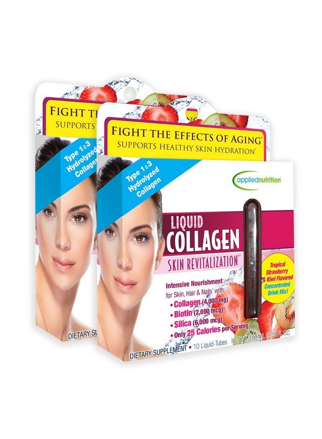 Applied Nutrition Liquid Collagen Skin Revitalization, 10 Count 3.35 Fl Oz (2 Pack) - Image 1