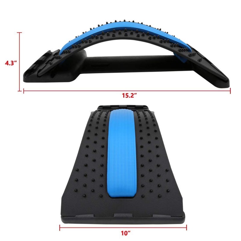 Aqtus MultiLevel Back Stretcher Posture Corrector Device for Pain Relief with Support Mate Magic Stretching Massage DeviceBack Massager Lumbar Spinal Relieve Muscle - Image 2