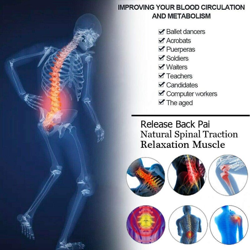 Aqtus MultiLevel Back Stretcher Posture Corrector Device for Pain Relief with Support Mate Magic Stretching Massage DeviceBack Massager Lumbar Spinal Relieve Muscle - Image 4