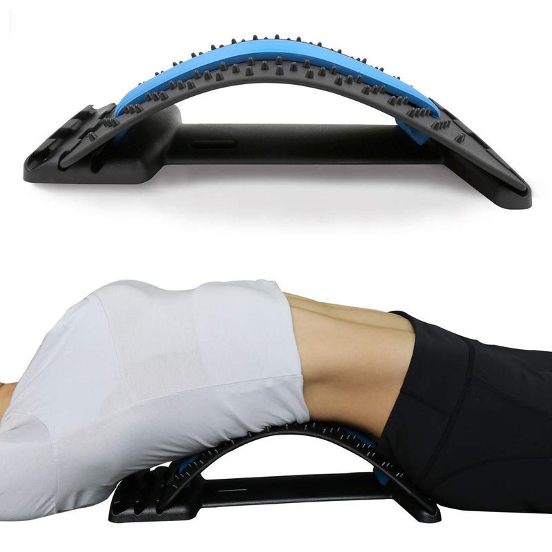 Aqtus MultiLevel Back Stretcher Posture Corrector Device for Pain Relief with Support Mate Magic Stretching Massage DeviceBack Massager Lumbar Spinal Relieve Muscle - Image 3