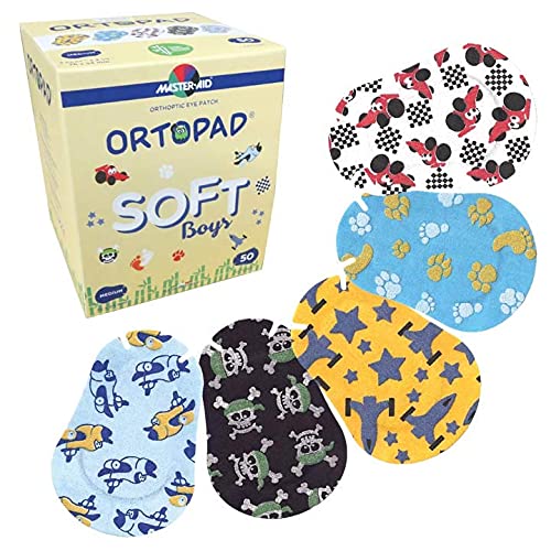 Ortopad Ortopad® Soft Bamboo Boys Eye Patches, 50/Box (Medium Size, 2-4 yrs) Textured Accents 